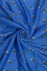 Bee Print Scarf - Blue - Majestico Gifts